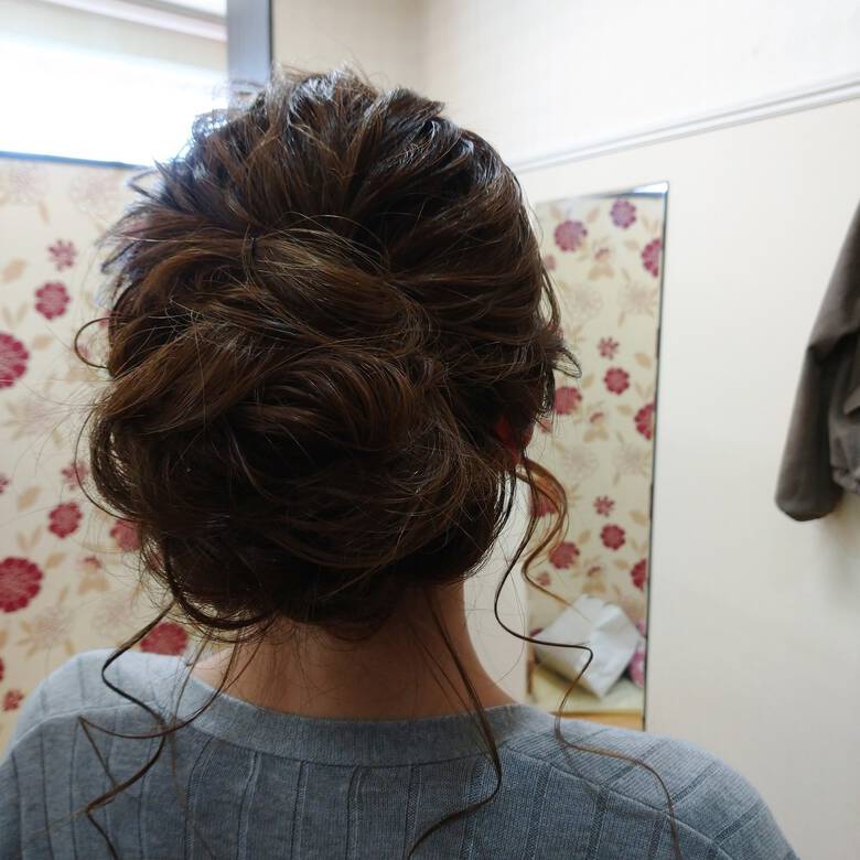 ナチュラル ヘアアレンジ ロング ヘアセット リンクス美容室 Rumilinks美容室 Hair