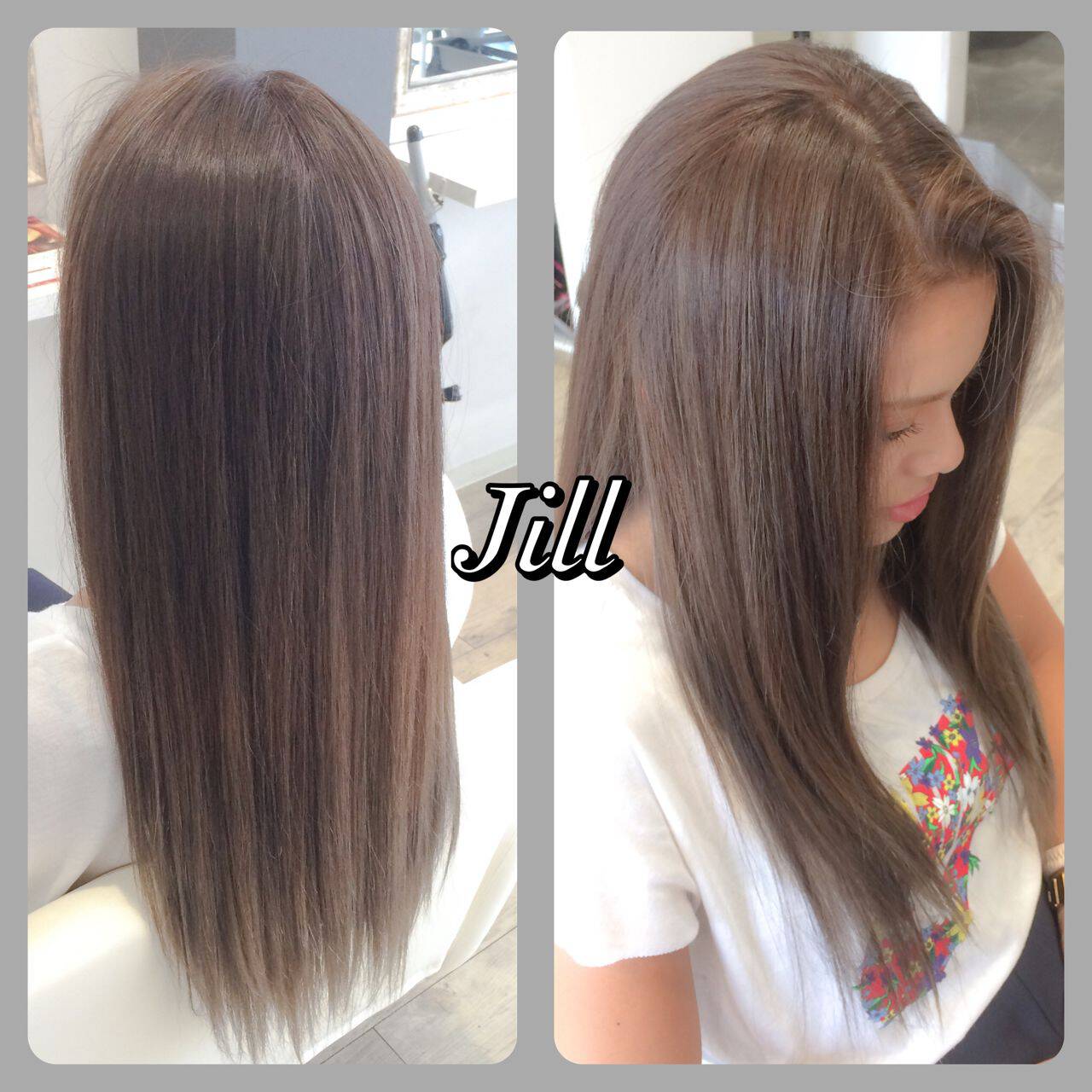 アッシュグレージュ グラデーションカラー ダブルカラー ハイライト×Hair Design Jill×花房 佑典 / Jill×88938【HAIR】