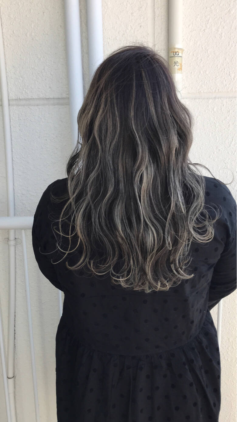 成人式 ヘアアレンジ ハイライト 外国人風 Airsalon 西村涼 Hair