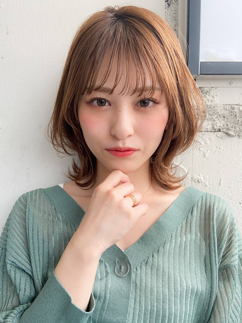 外ハネボブ ウルフカット くびれボブ ナチュラル Salowin 原宿il Salice 大洞拓也 Hair