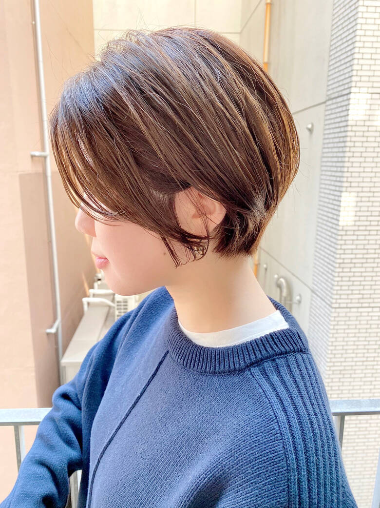 ショートヘア 大人かわいい ショート オフィス Vie 大人可愛い ショート ボブが得意 つばさ Hair