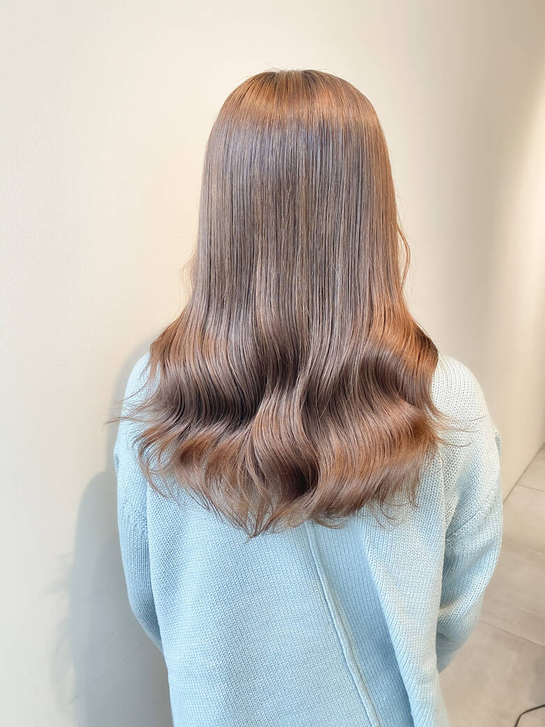 セミロング インナーカラー ブリーチなし ミルクティーベージュ Air Im 6187 Hair
