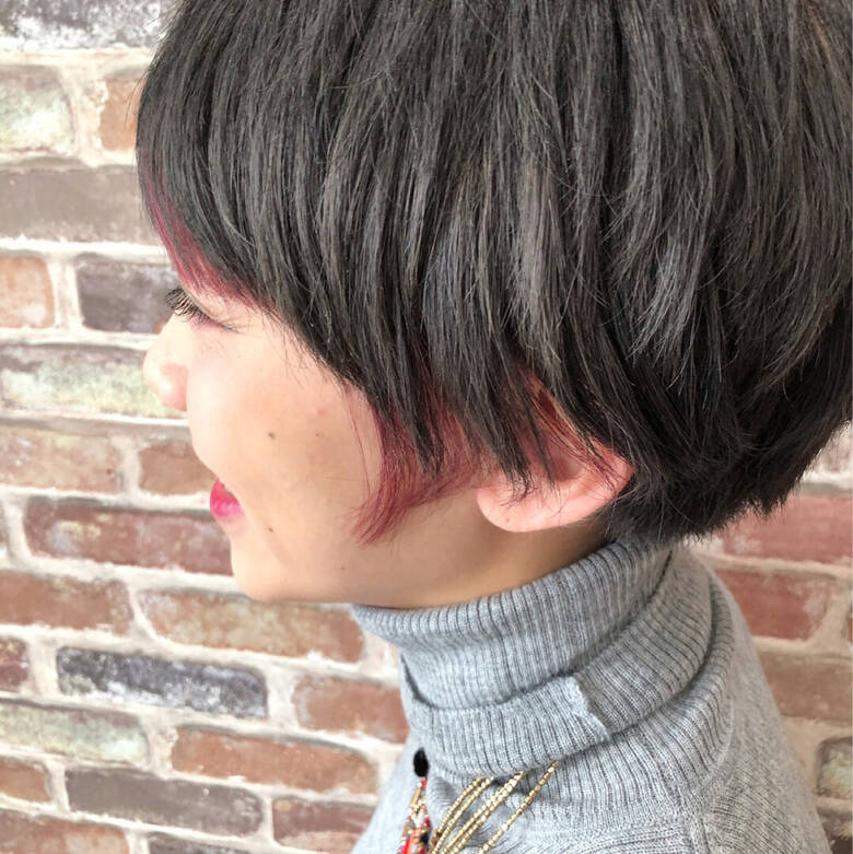 ブルージュ ピンク モード 暗髪 Atelier Lo Na Haircare Design Naoto Hair