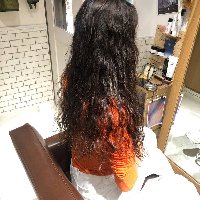 ナチュラル ロング ソバージュ 個性的 Macaroni Hair 西上絵里沙 Hair