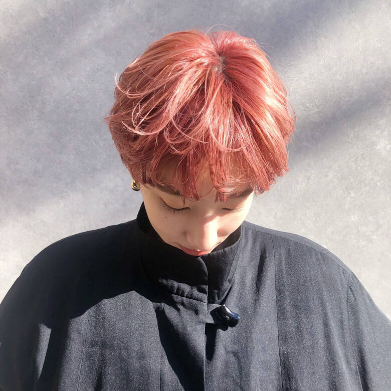 ベリーショート パーティ ショートボブ ピンク So Aoyama 磯部巧 Hair