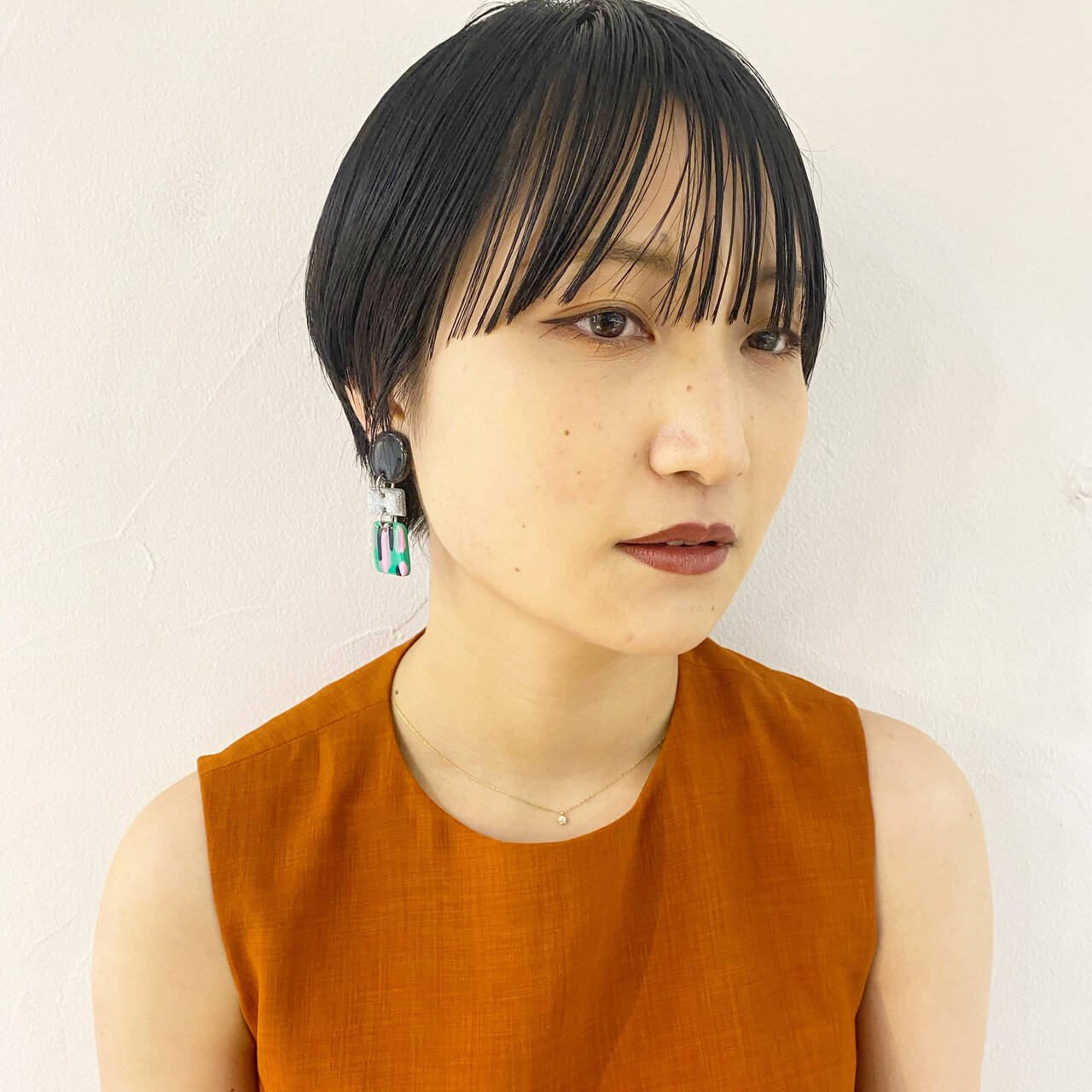 黒髪ショート ショートヘア モード マッシュショート Rosso Sante 坂口 拓魅 Hair