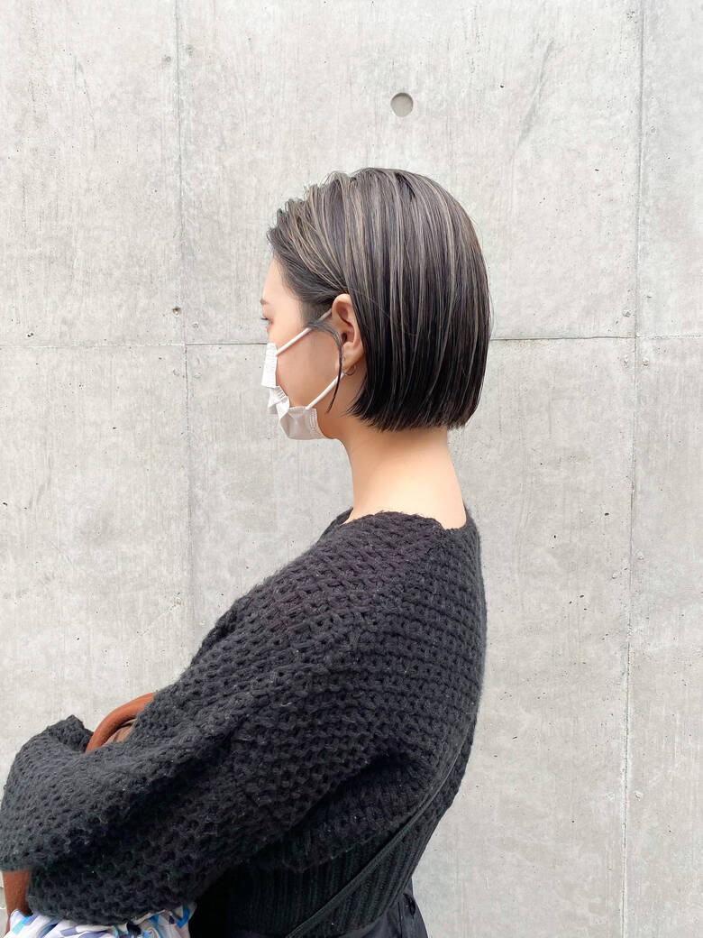 インナーカラー モード ショートヘア ショート Dydi 表参道 かなさき らいた Hair