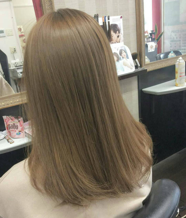 外国人風カラー ダブルカラー セミロング イルミナカラー リンクス美容室 Rumilinks美容室 Hair