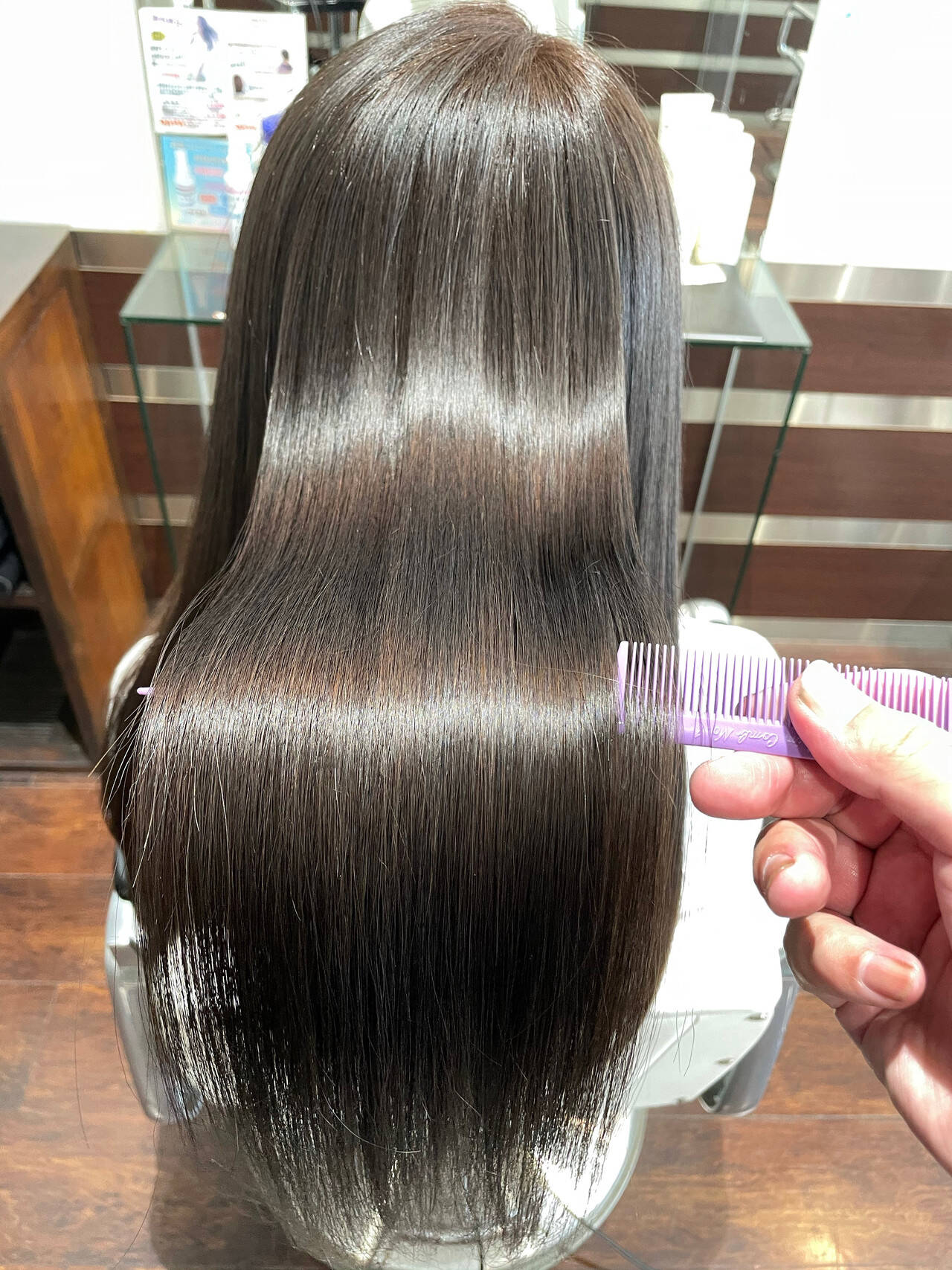 最新トリートメント ナチュラル 縮毛矯正 ロング キャパ茅ヶ崎 ナゴエ 茅ヶ崎 髪質改善 縮毛矯正 Hair