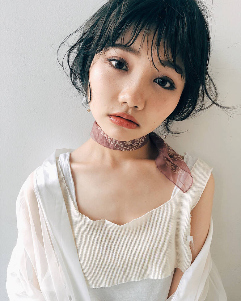 前下がりショート ヘアアレンジ ナチュラル 小顔ショート Ash 東戸塚 木村 直継 Hair