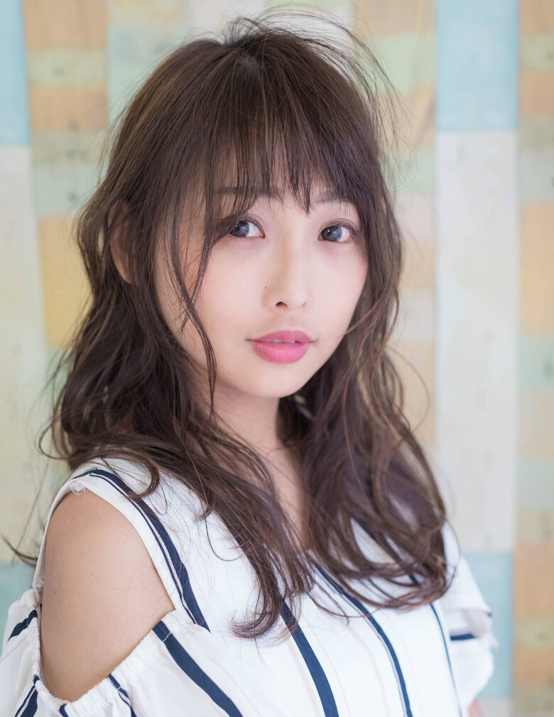 巻き髪 ゆる巻き 大人カジュアル セミロング Fringe Hair Salon Fringe 染谷正 Hair