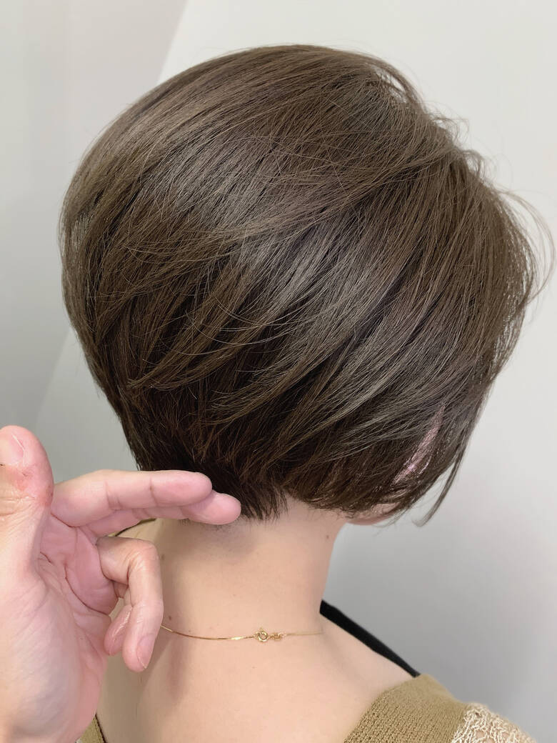 ベージュ 大人ヘアスタイル ショートボブ 大人可愛い Arts Lira Kurosawa Hair