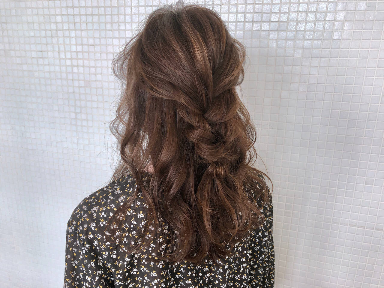 髪型 ロング 三つ編み