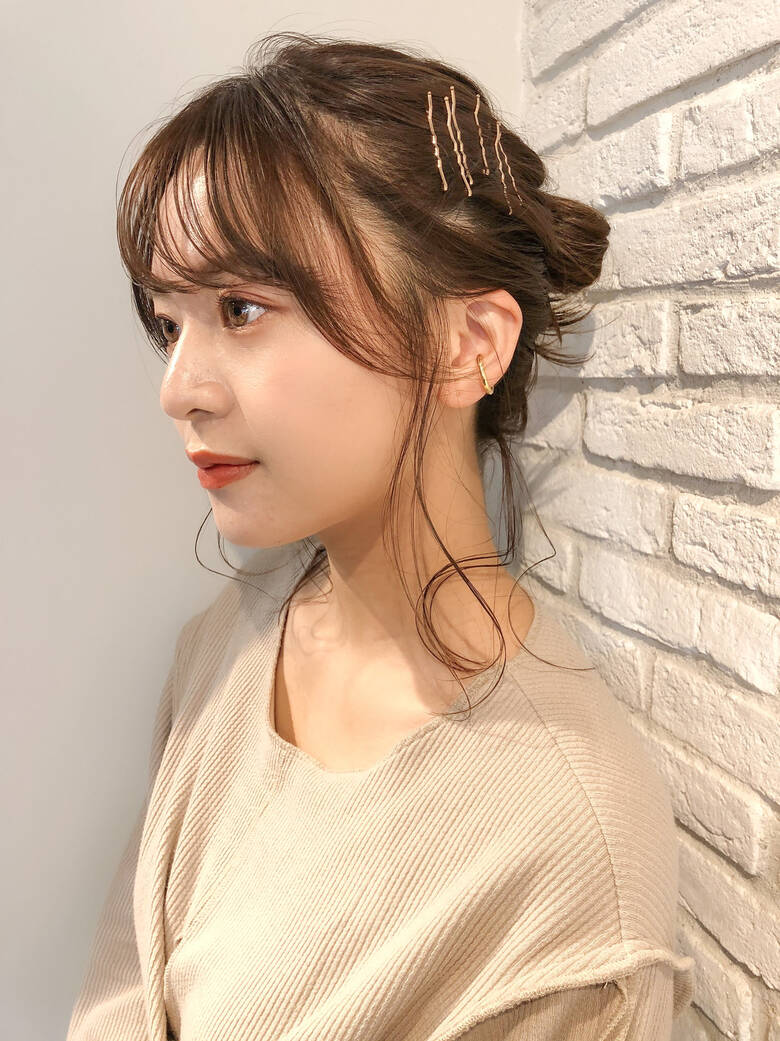 透明感カラー ナチュラル セルフヘアアレンジ ヘアアレンジ Dydi表参道 本田結 ほんだゆい Dydi表参道 Hair