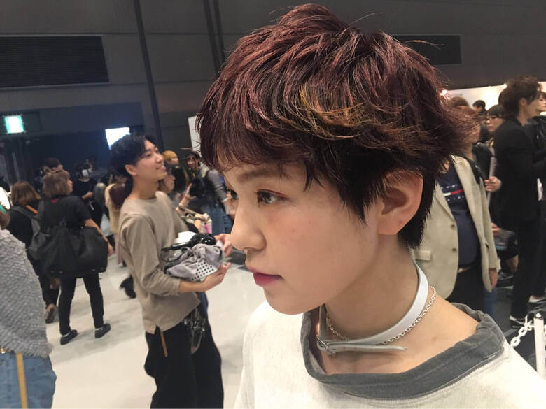 ヘアアレンジ グラデーションカラー ショート ベリーショート あくつ ゆり 2412 Hair