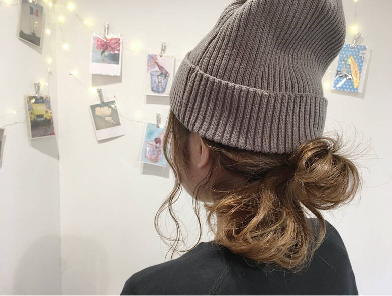 ニット ミディアム ヘアアレンジ ナチュラル Hair Nail Tlabes 鳥越 ありさ Hair ニット ミディアム ヘアアレンジ ナチュラル Hair Nail Tlabes 鳥越 ありさ Hair