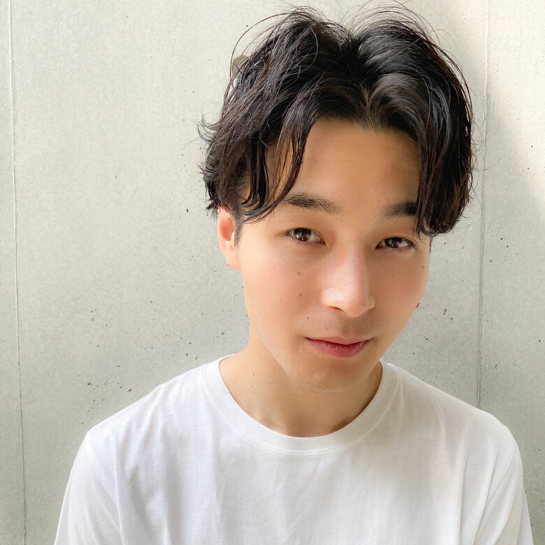 ショート メンズショート センターパート メンズヘア Dyplus表参道 櫻木裕紀 Hair