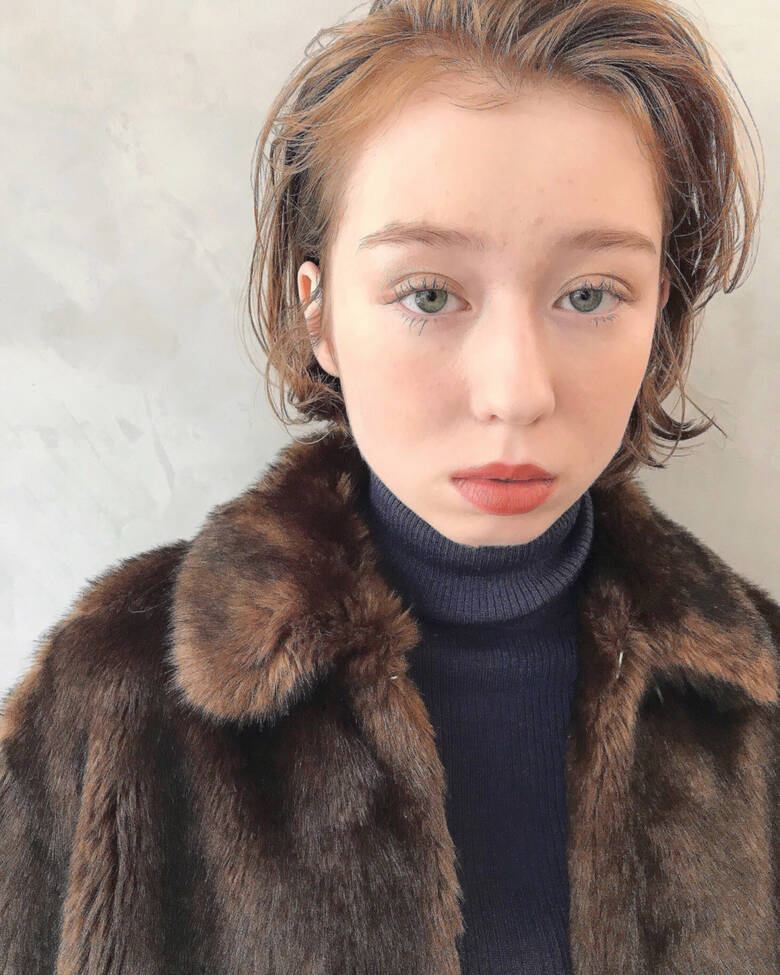 かわいい 外ハネ 抜け感 冬 Brisa 磯部巧 Hair