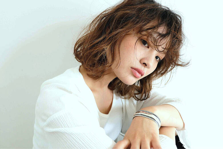 パーマ ミディアム ナチュラル 大人かわいい Magnet Hair Chiaki Hair