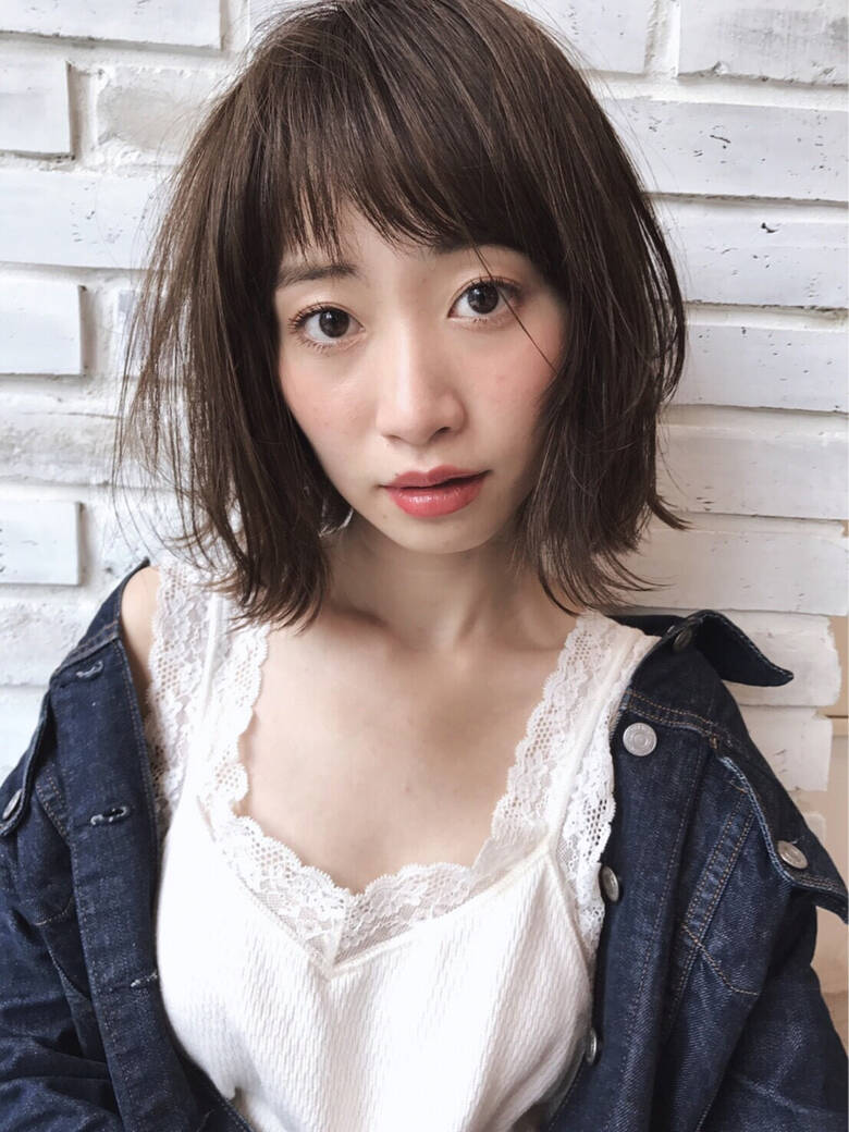 グレージュ 外国人風カラー 原宿系 ボブ Killa 山下 未紗 3291 Hair