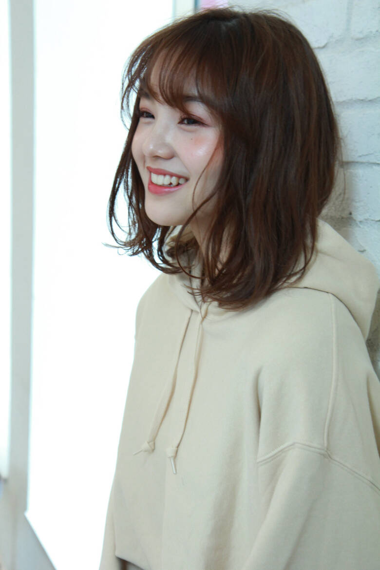 ミディアム ゆるふわパーマ ナチュラル オルチャン Joemi By Un Ami ジョエミ バイ アンアミ ミディアムパーマ美容師 眞鳥康史 Hair