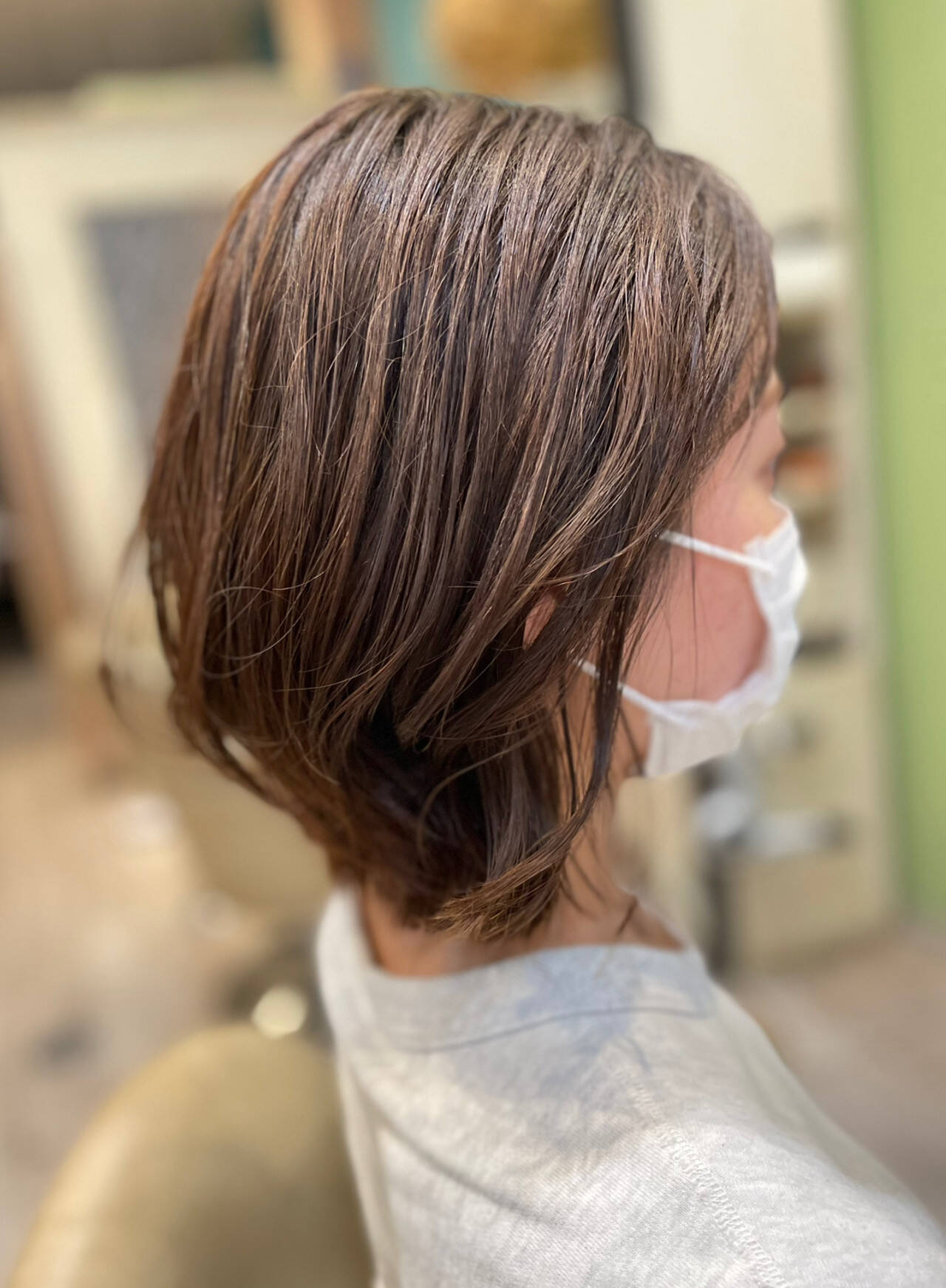 ボブパーマ 大人可愛い フェミニン 外ハネボブ Obtenir 鈴木 あつし 6748 Hair