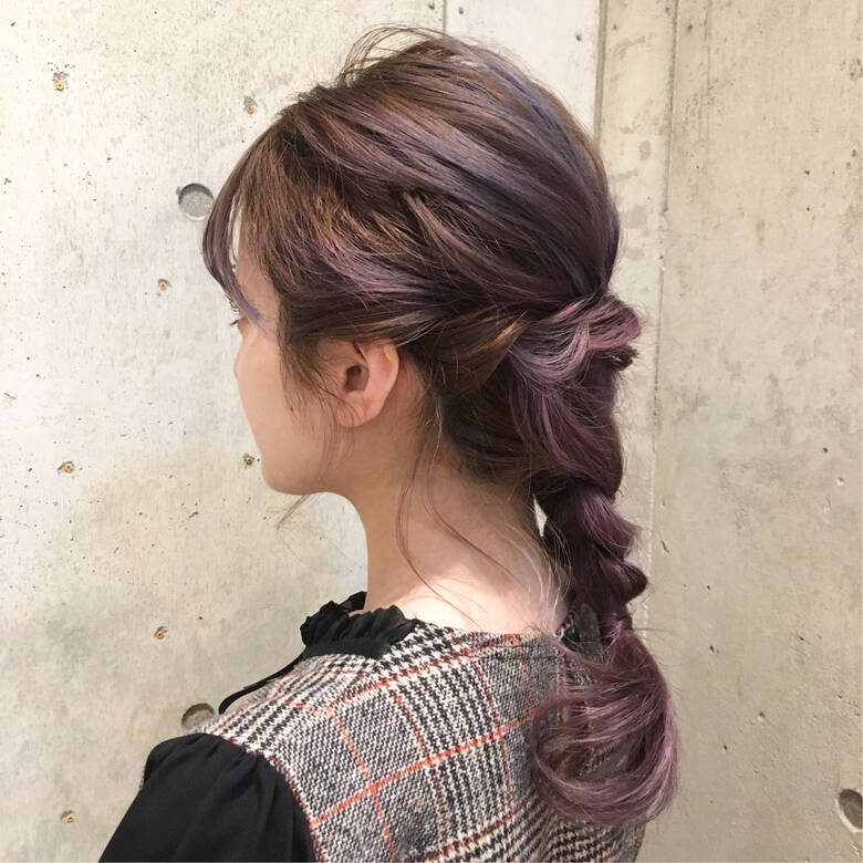 ガーリー デート 簡単ヘアアレンジ セミロング Anna Lanna 中尾 寿揮 Hair