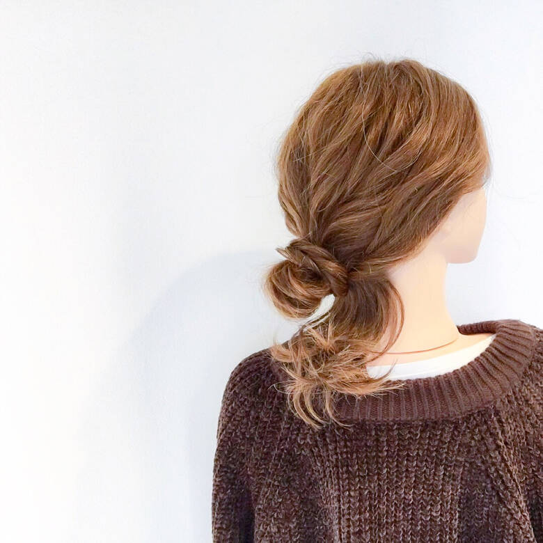 簡単ヘアアレンジ デート フェミニン セミロング Amoute アムティ 美容師hiro Amoute代表 Hair