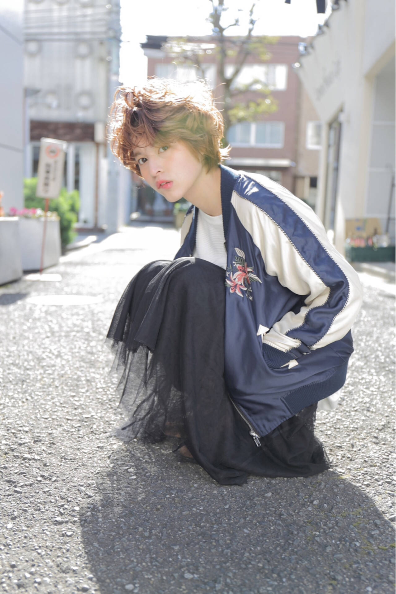 外国人風 ストリート 小顔 大人女子 えなちぃ Hair