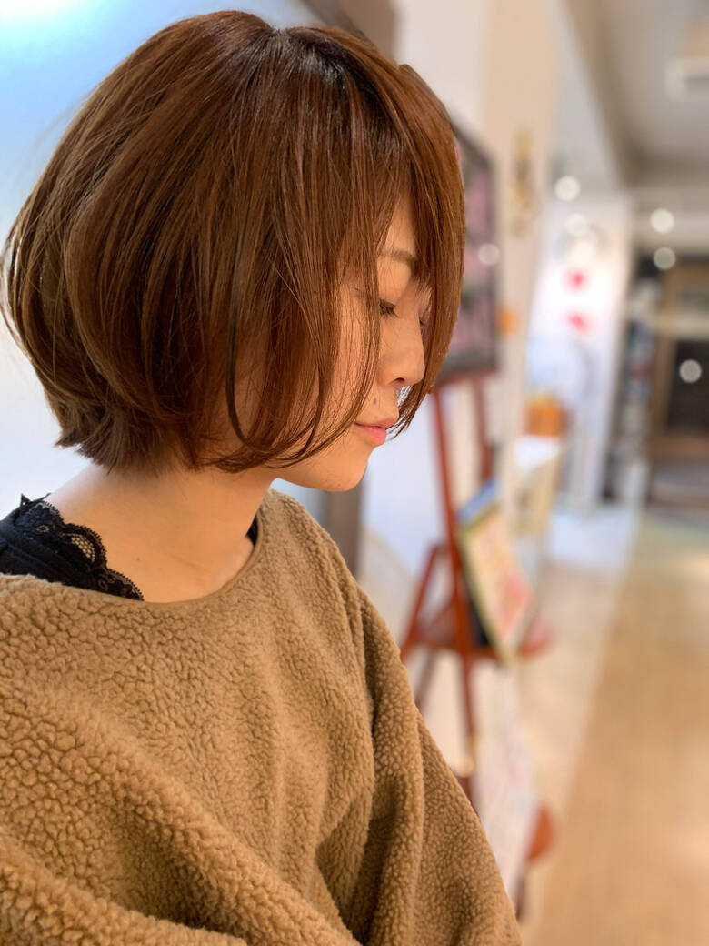 ボブ ショートボブ ナチュラル ショートヘア 桜decoティンプル 志賀 貴人 Hair