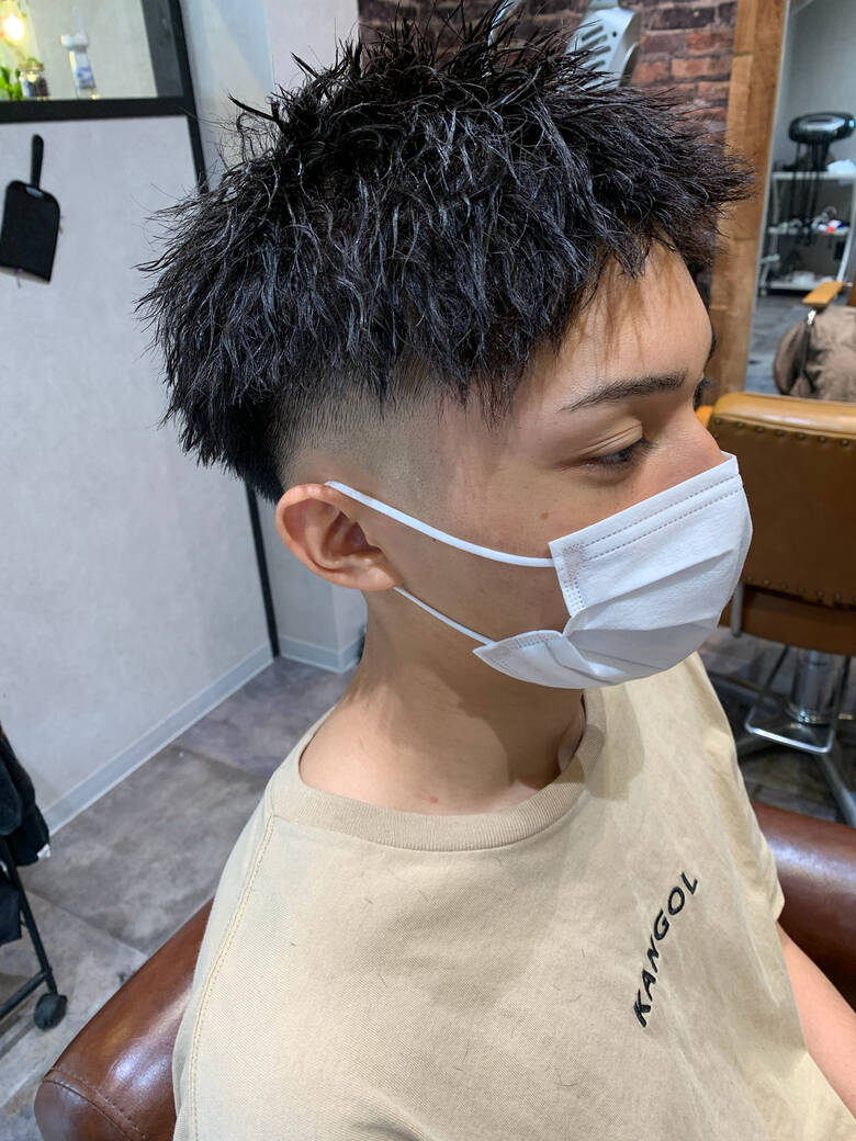 スキンフェード メンズパーマ ツイスト ストリート I Le Raum 関 郁哉 6516 Hair