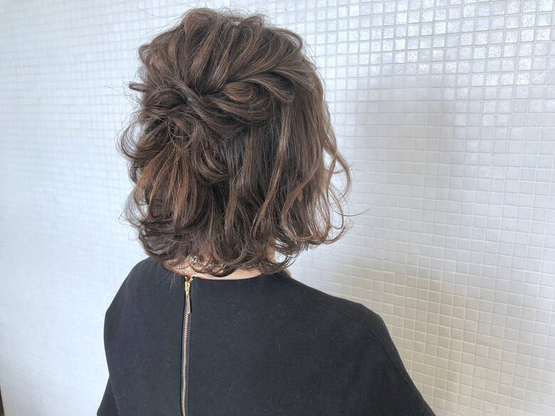 ヘアアレンジ ナチュラル 結婚式 ハーフアップ Hair Make Up Taxi Takashi Cawamura Hair
