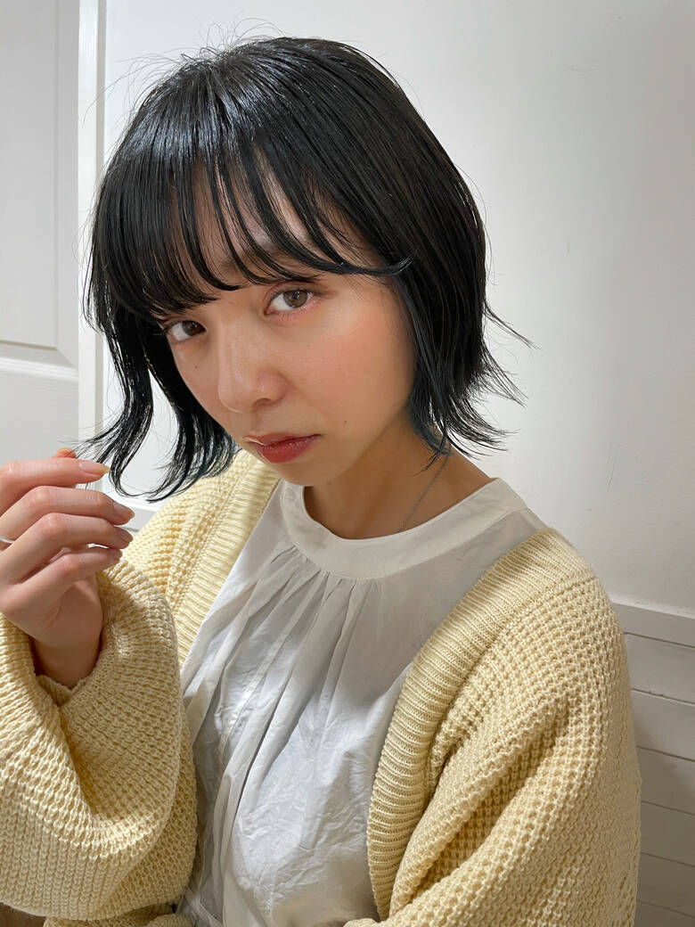 ナチュラル ボブ あざとい 切りっぱなしボブ×NeoliveCiroL.×ワキ カナコ×629253【HAIR】