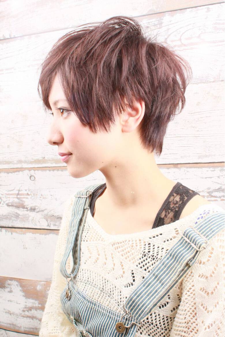 ストリート 黒髪 大人かわいい ベリーショート 上地 翔太 Hair