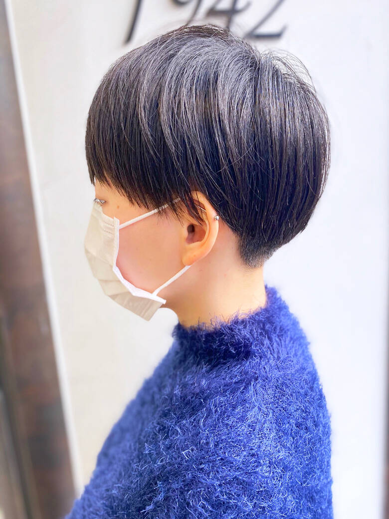 大人かわいい 簡単スタイリング ショート 耳かけ モリオフロムロンドン 池袋店 日平 海 Hair