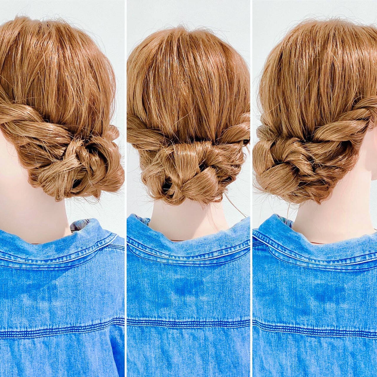 髪型 ロング 三つ編み