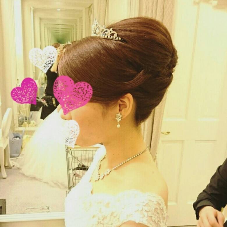 ヘアアレンジ 夜会巻 ブライダル 二次会 あ あ 1394 Hair