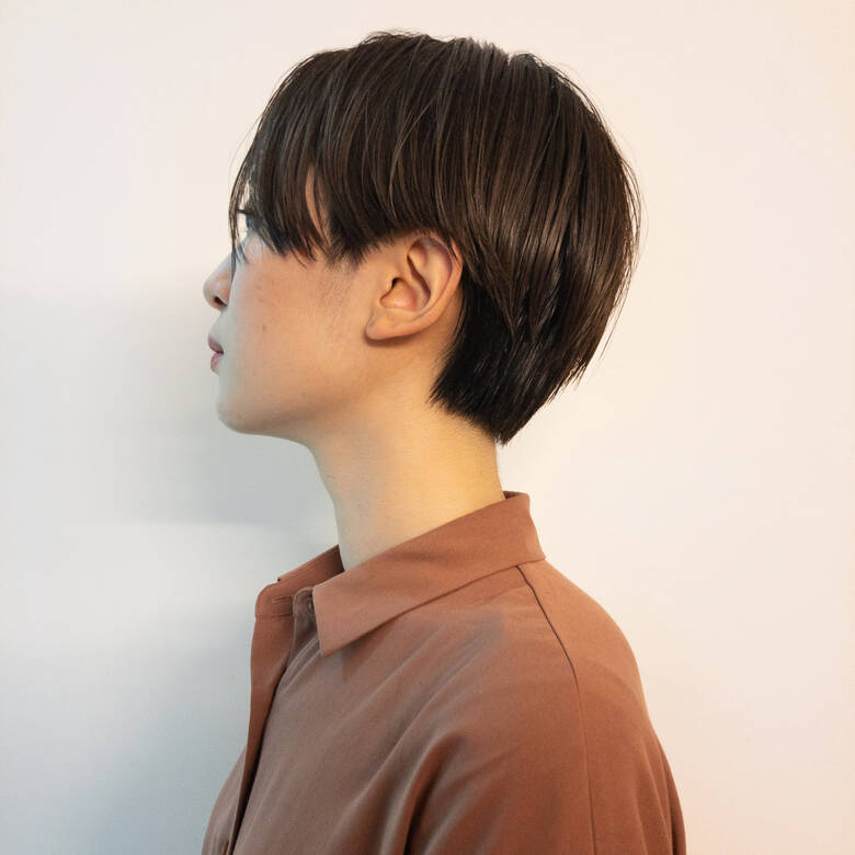 ナチュラル ハンサムショート ショートボブ 地毛風カラー Katz Hair Kohno Hair