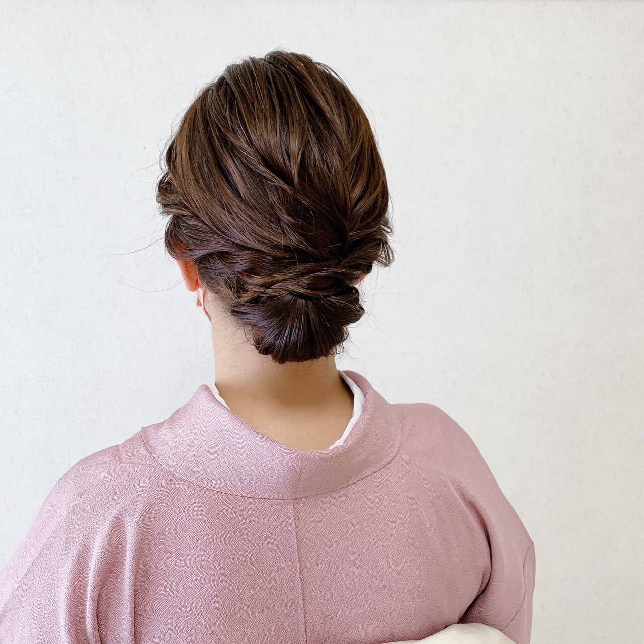 結婚式ヘアアレンジ ミディアム 着物 エレガント 福岡天神ヘアセット 着付け専門店 Three Keys Moriyama Mami Hair
