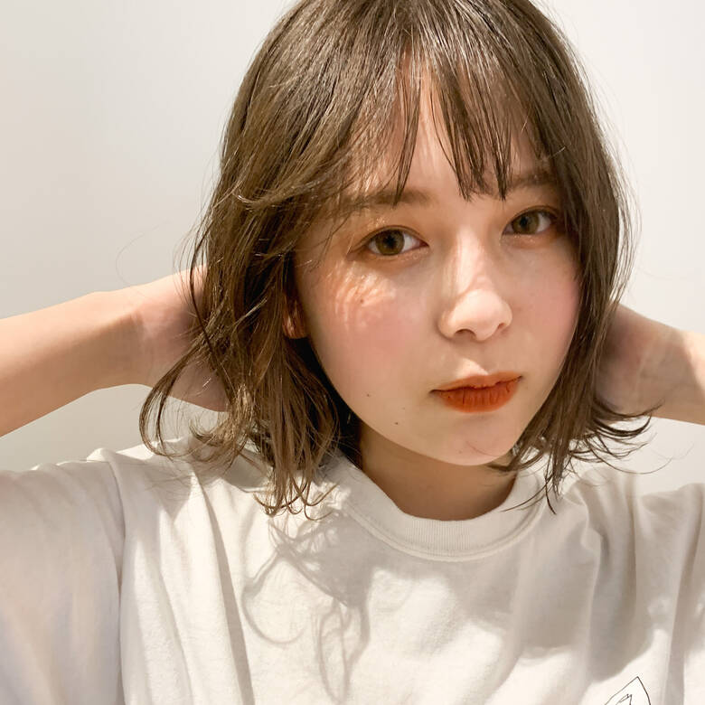 ボブ レイヤーボブ ストリート ミルクティーベージュ Kyli 塚本 夏帆 Hair