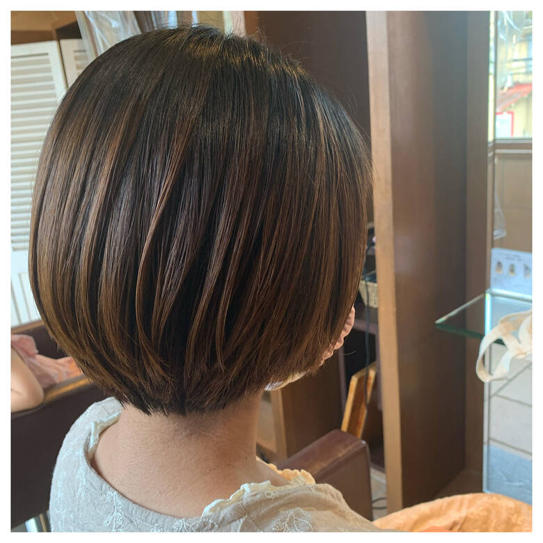 ナチュラル ショート ショートボブ 艶髪 Neolive Krea 栗原 まい Hair