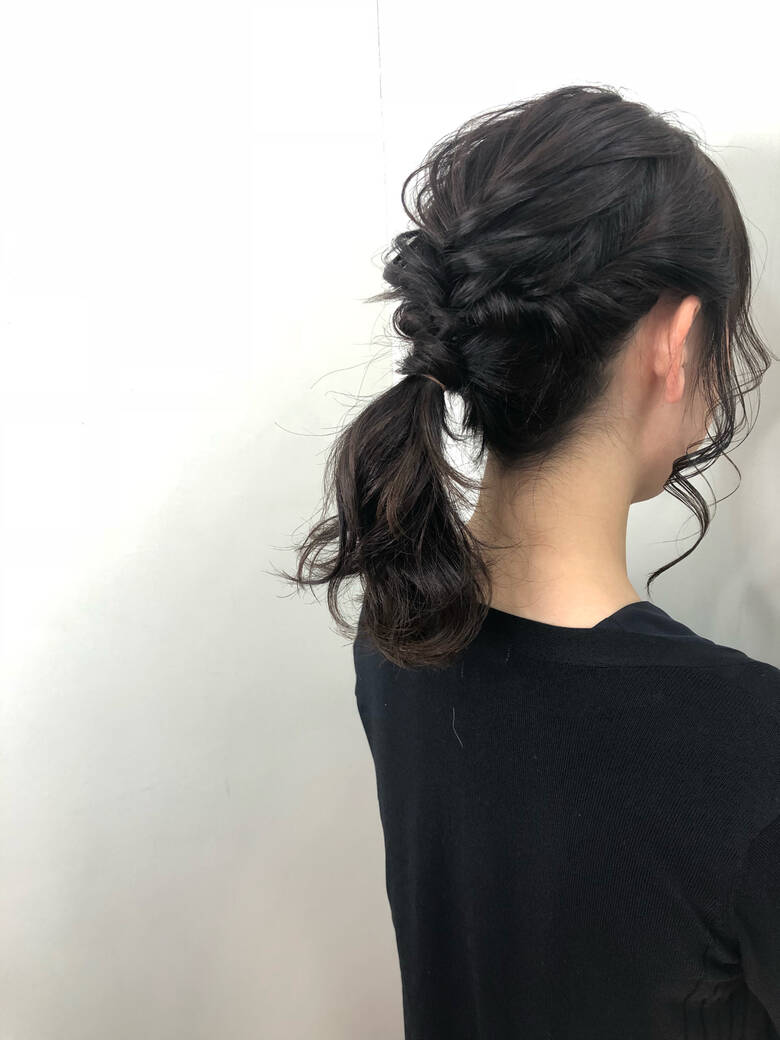 ナチュラル 結婚式 ミディアム 黒髪 Accorddoux Ryosuke Takaya 4905 Hair