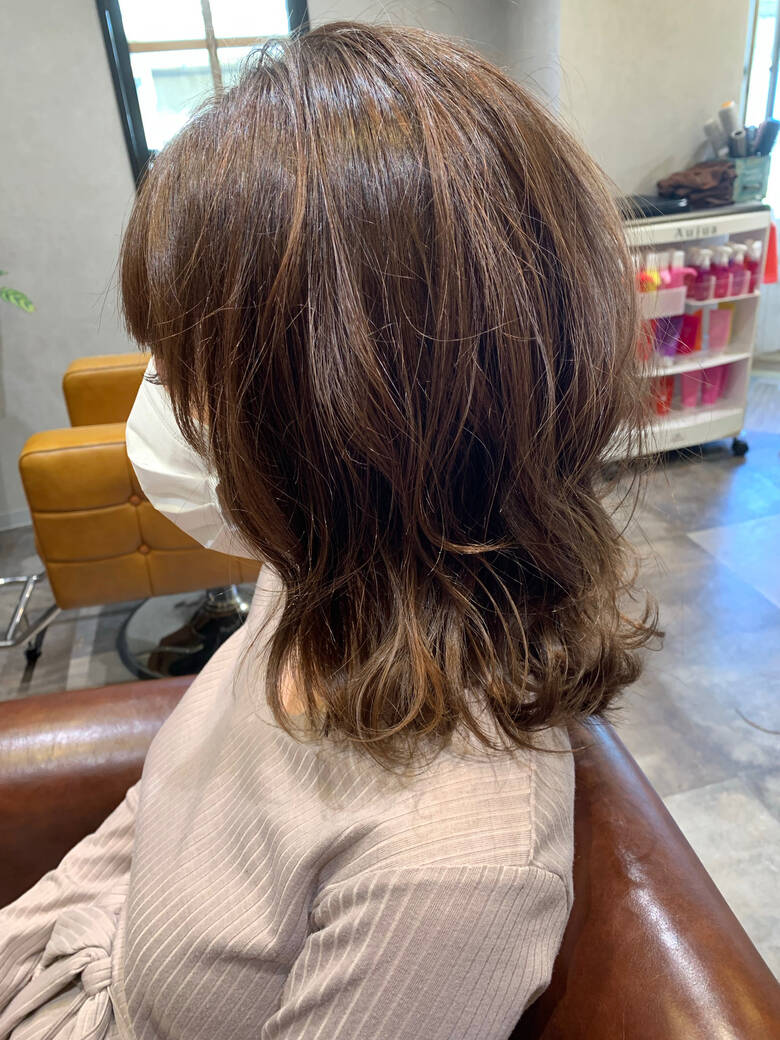 レイヤーヘアー セミロング ナチュラル レイヤースタイル I Le Raum 関 郁哉 Hair