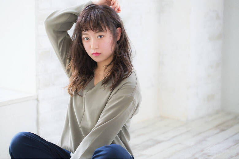 デジタルパーマ センターパート 黒髪 パーマ Joemi By Un Ami ジョエミ バイ アンアミ ミディアムパーマ美容師 眞鳥康史 Hair