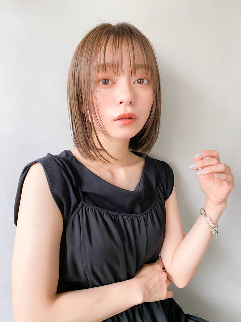切りっぱなしボブ ボブ アンニュイほつれヘア デート Kyli表参道 金子颯汰 Kyli表参道 Hair 切りっぱなしボブ ボブ アンニュイほつれヘア デート Kyli表参道 金子颯汰 Kyli表参道 Hair