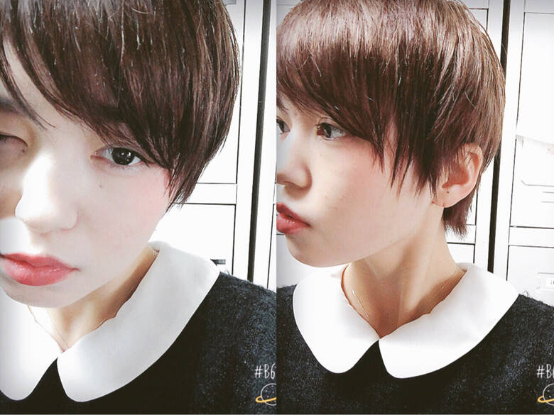 ナチュラル ショート ベリーショート アッシュベージュ あくつ ゆり Hair