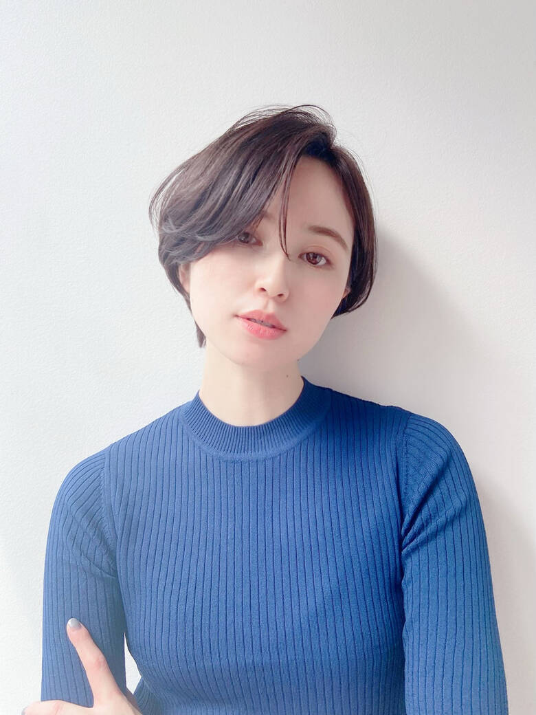 流し前髪 ショート ミニボブ ナチュラル K Two Esola Ikebukuro 藤井 ひかる 6570 Hair