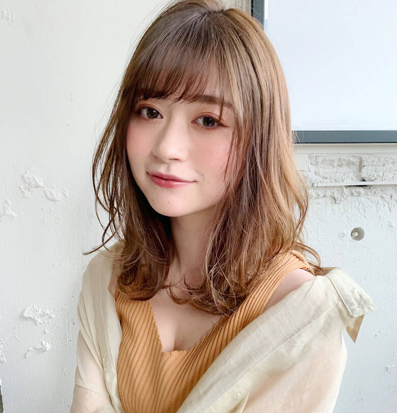 デジタルパーマ フェミニン ゆるふわ ミディアム Kyli表参道 Kyli表参道 藤野ちずる Hair