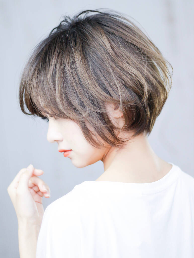 ハンサムショート ショートボブ パーマ フェミニン Gill Hair 藤井宏季 Hair
