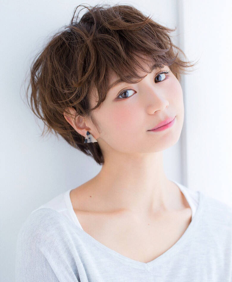 前髪あり ショート グラデーションカラー 大人かわいい Ramie Naomi Hair
